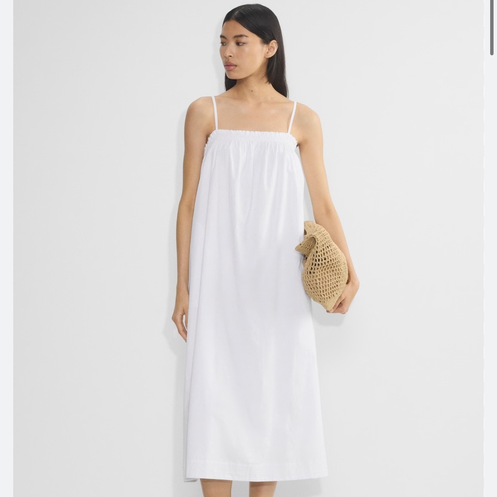 Aritzia Little Moon White Midi Sundress